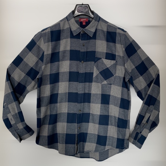 Arizona Jeans Button Down Collared Casual Shirt L - Picture 2 of 7